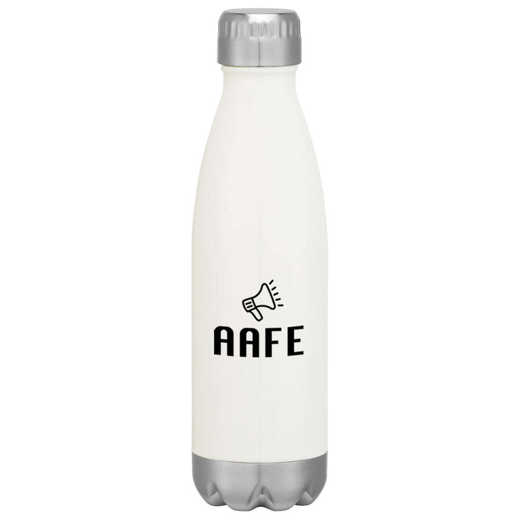 Swiggy Stainless Steel Bottle in Full Color, 16 oz - White - Silk Screen