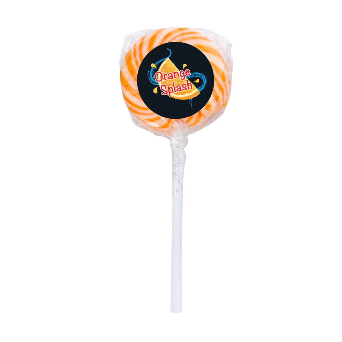 Swirl Lollipop with a Round Label - Label_4CP