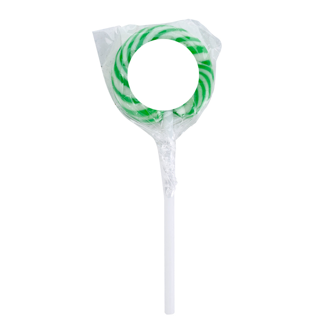 Swirl Lollipop with a Round Label - Label_Blank