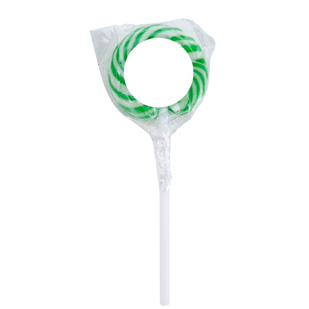 Swirl Lollipop with a Round Label - Label_Blank