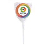 Swirl Lollipop with a Round Label - Rainbow - Label_4CP