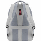 SwissGear Frost Peak Recycled Laptop Backpack, 16 Inch Transfer - Gray - Back