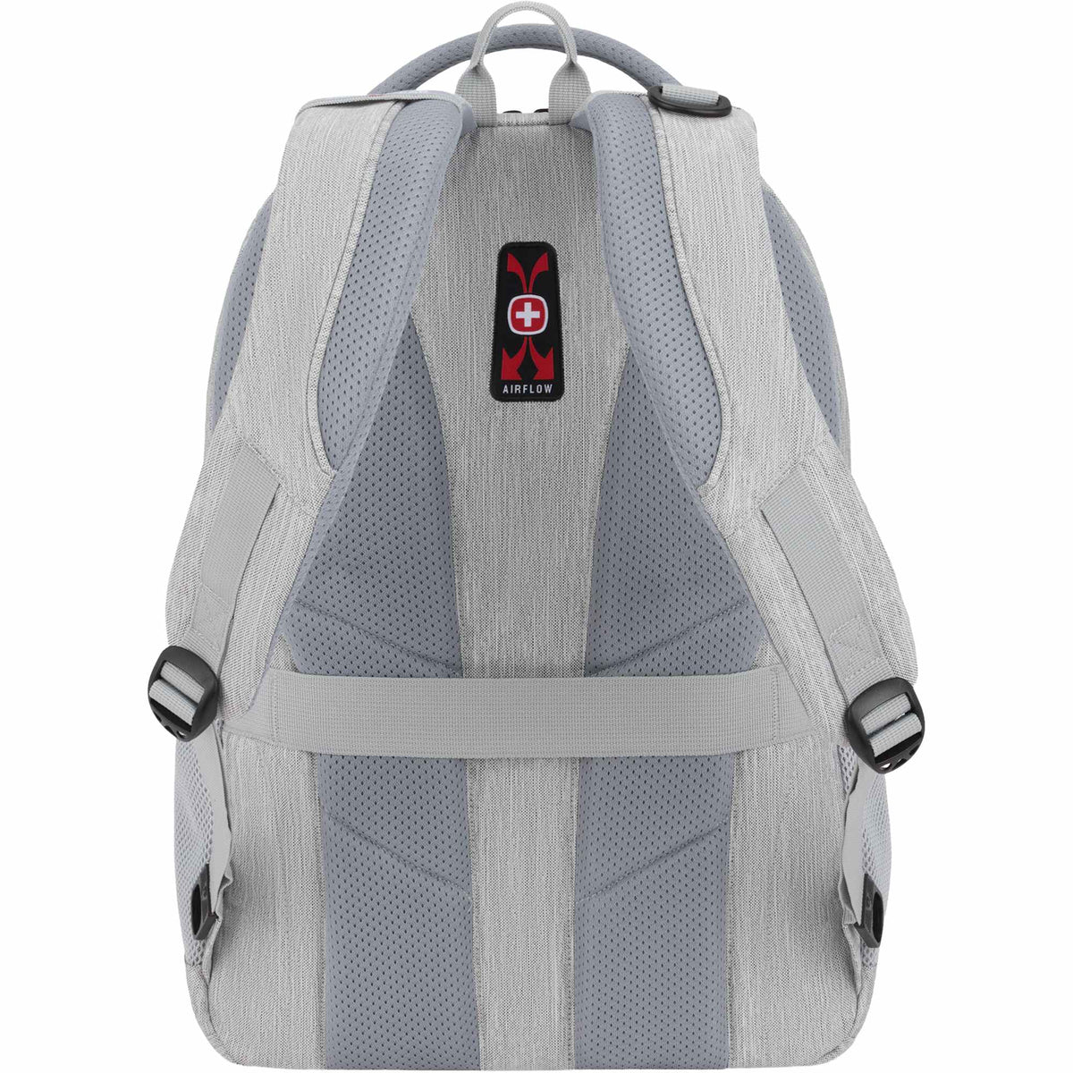 SwissGear Frost Peak Recycled Laptop Backpack, 16 Inch Transfer - Gray - Back