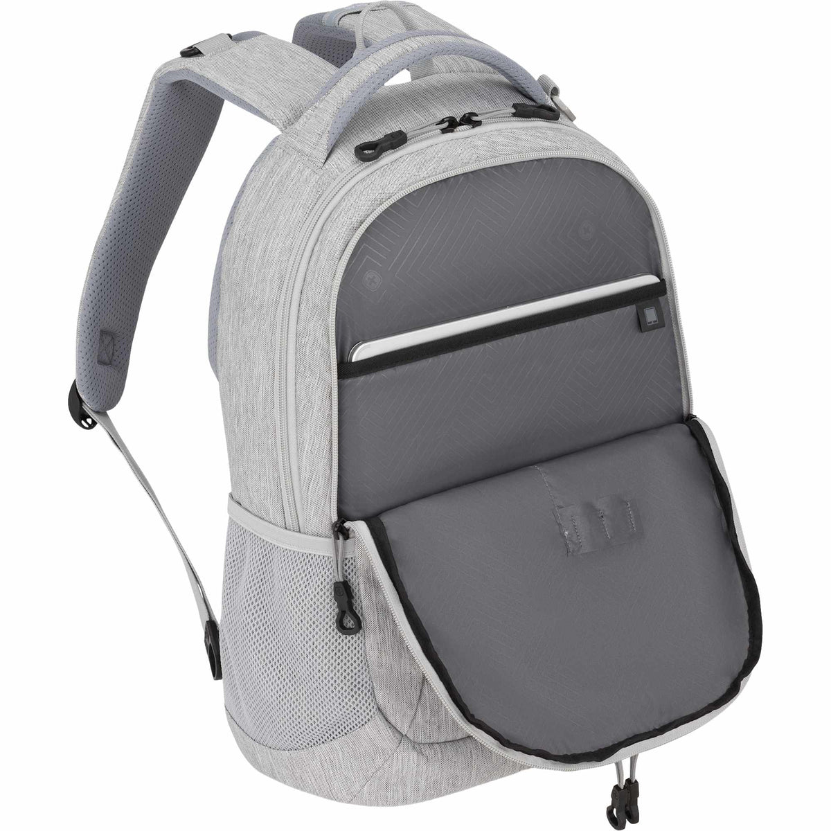 SwissGear Frost Peak Recycled Laptop Backpack, 16 Inch Transfer - Gray - Detail 2