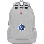 SwissGear Frost Peak Recycled Laptop Backpack, 16 Inch Transfer - Gray - Front