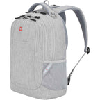 SwissGear Frost Peak Recycled Laptop Backpack, 16 Inch Transfer - Gray - Left Angle