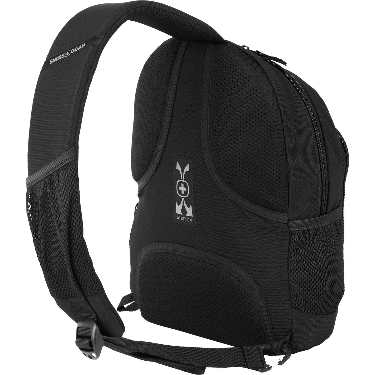 SwissGear Mini Sling Bag with Tablet Pocket Transfer - Black - Back 3