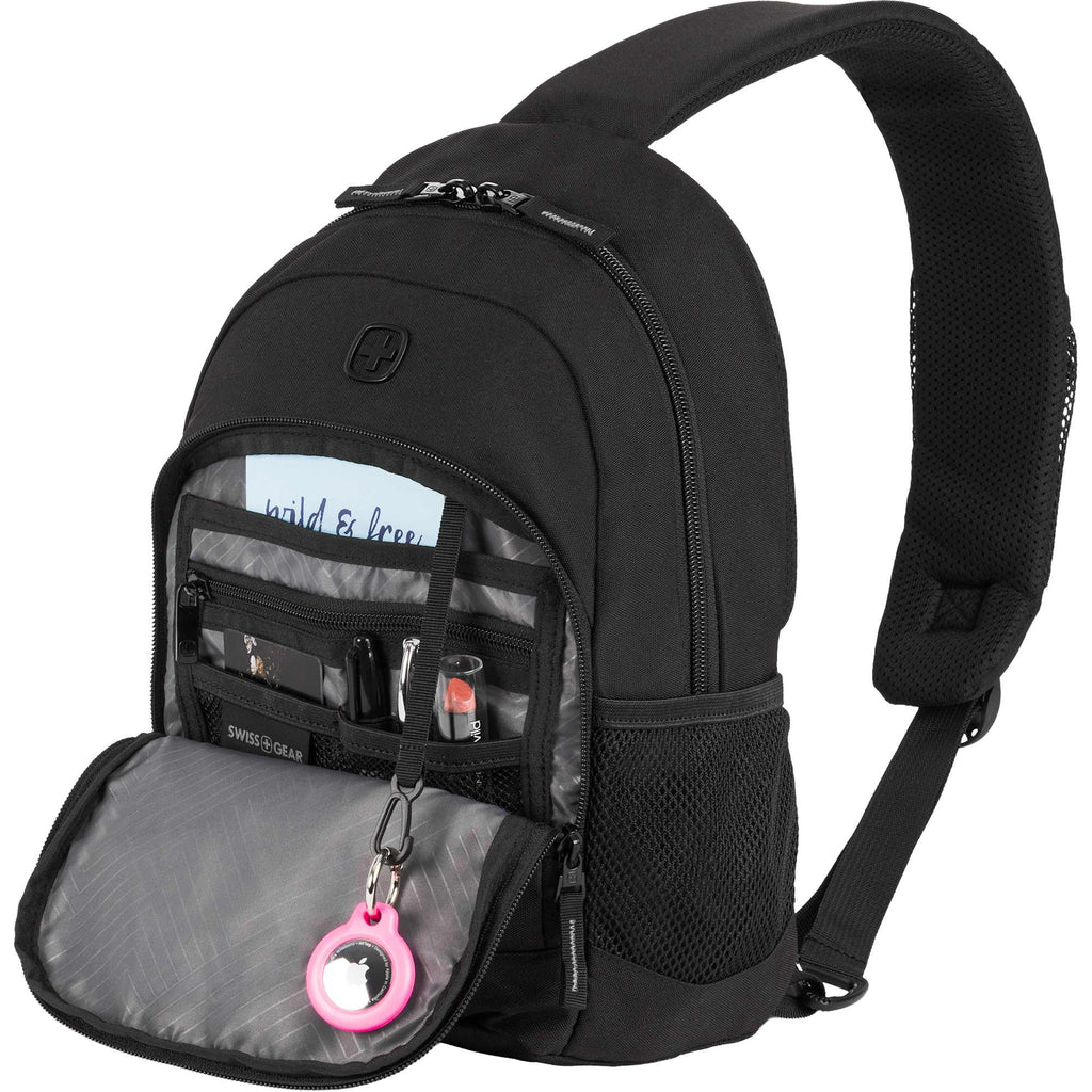SwissGear Mini Sling Bag with Tablet Pocket Transfer - Black - Detail 5