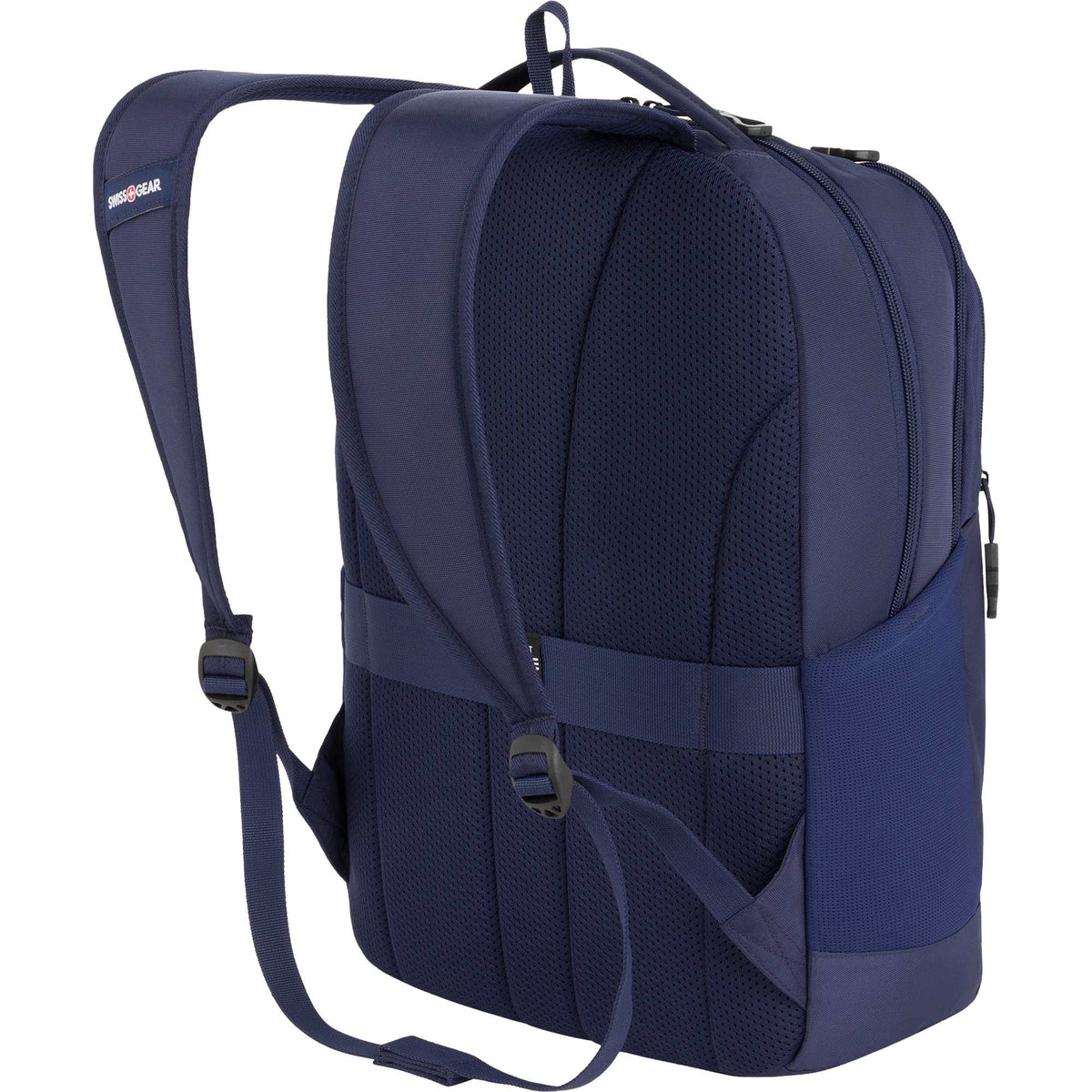 SwissGear Ridgeline Ultralight Laptop Backpack, 16 Inch Embroidery - Navy - Back 2