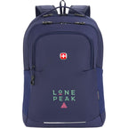 SwissGear Ridgeline Ultralight Laptop Backpack, 16 Inch Embroidery - Navy - Front