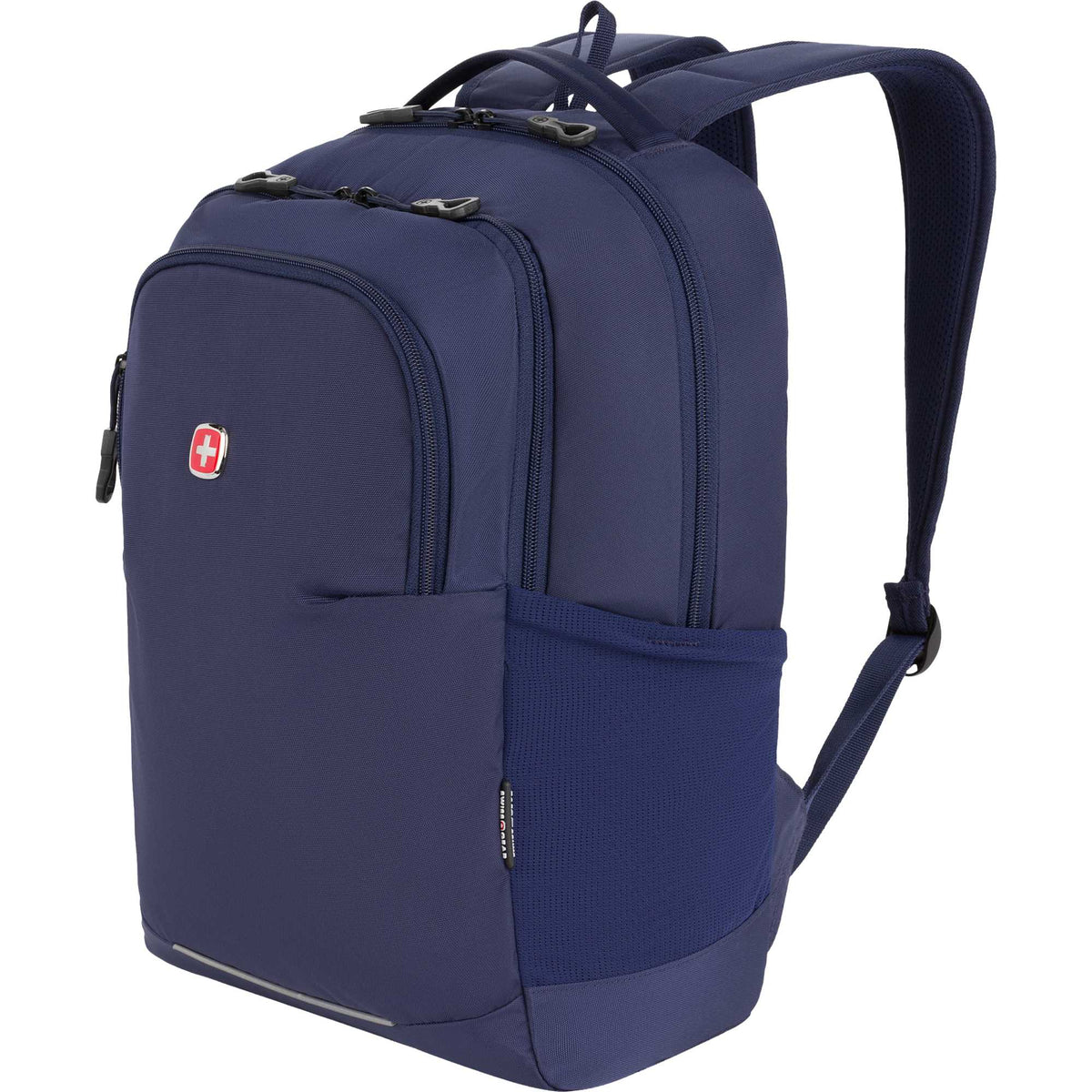 SwissGear Ridgeline Ultralight Laptop Backpack, 16 Inch Embroidery - Navy - Left Angle