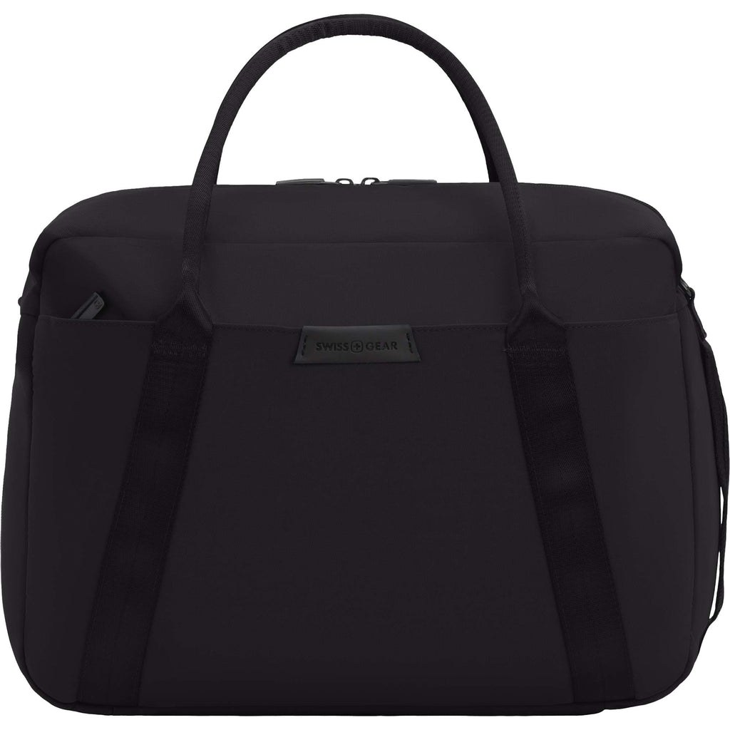 SWISSGEAR Suitcase Style Travel Duffel with Laptop Pocket Embroidery - Black - Photo 2