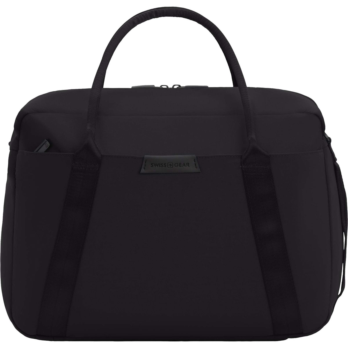 SWISSGEAR Suitcase Style Travel Duffel with Laptop Pocket Embroidery - Black - Photo 2