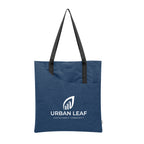 Swoop Heathered Tote Bag in Recycled PET - Navy - Silk Screen