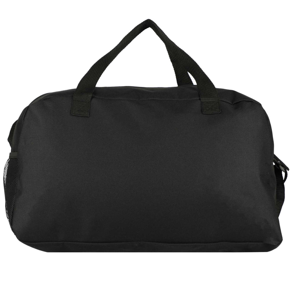 Swoop Weekender Duffel Bag in Recycled Polyester Full Color - Black - Back