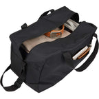 Swoop Weekender Duffel Bag in Recycled Polyester Full Color - Black - Detail