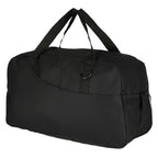 Swoop Weekender Duffel Bag in Recycled Polyester Full Color - Black - Left Angle