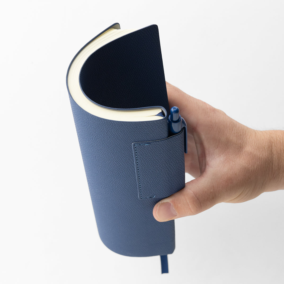 Sylvia Journal and Pen Debossing - Navy - Flexible