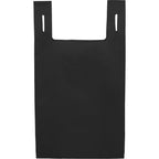 T-Shirt Style Shopping Bag in Recycled Non-Woven Full Color - Black - Back