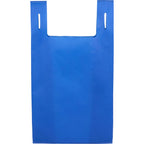 T-Shirt Style Shopping Bag in Recycled Non-Woven Full Color - Royal - Back