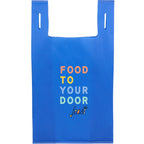 T-Shirt Style Shopping Bag in Recycled Non-Woven Full Color - Royal - Front