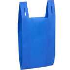 T-Shirt Style Shopping Bag in Recycled Non-Woven Full Color - Royal - Right Angle
