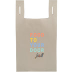 T-Shirt Style Shopping Bag in Recycled Non-Woven Full Color - Tan - Front