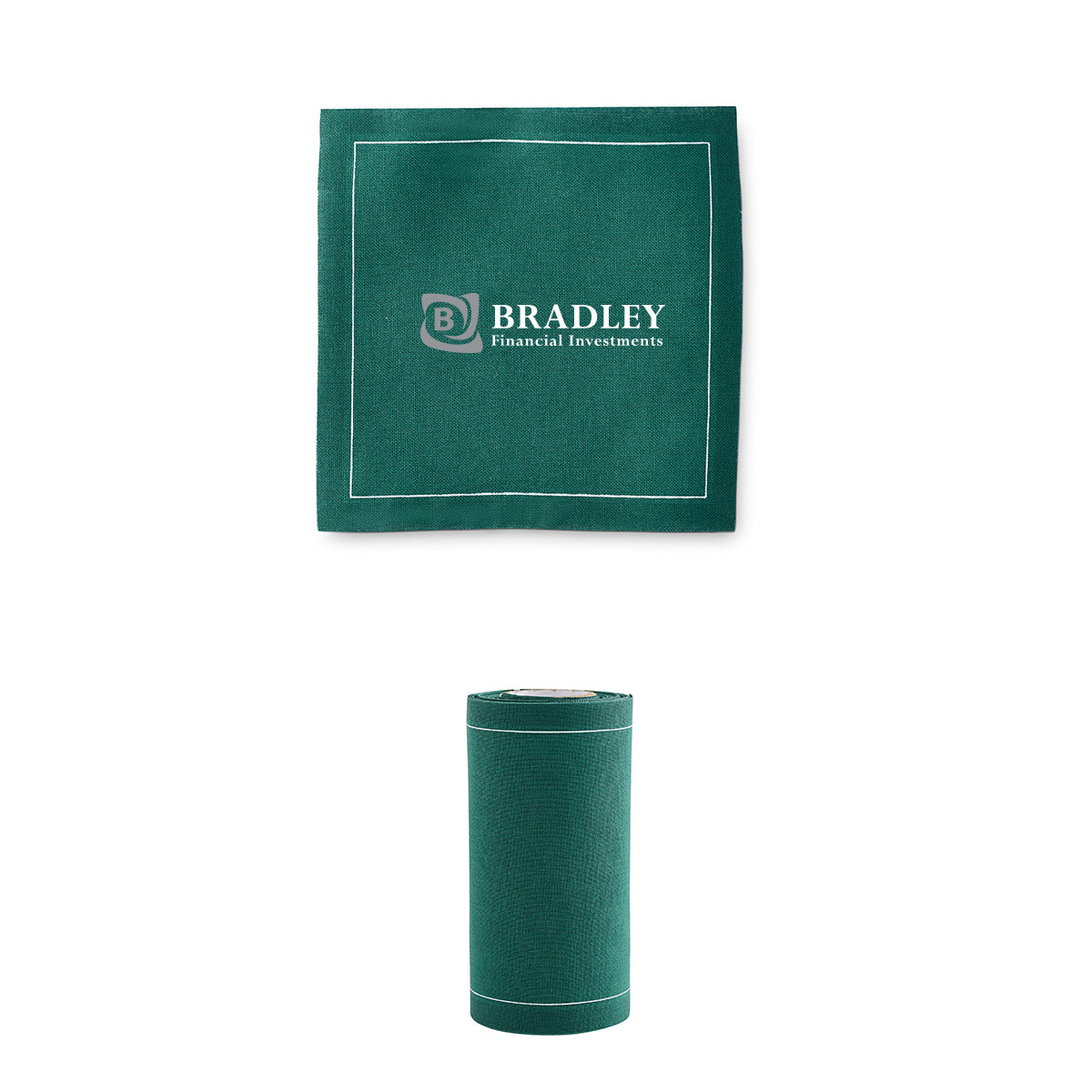 Table Theory Cocktail Napkins, Roll of Fifty - Green - Colorbrite