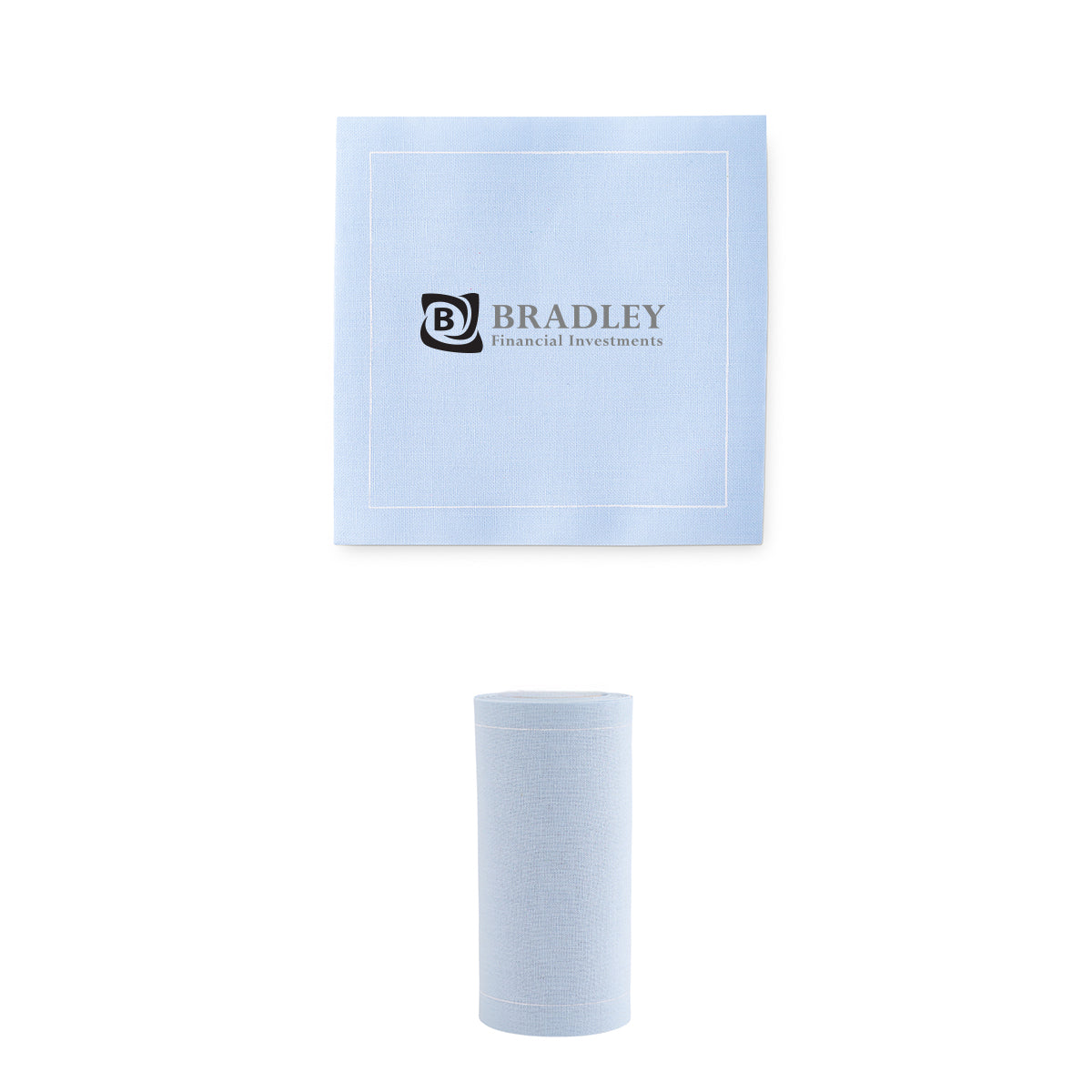 Table Theory Cocktail Napkins, Roll of Fifty - Light Blue - Colorbrite