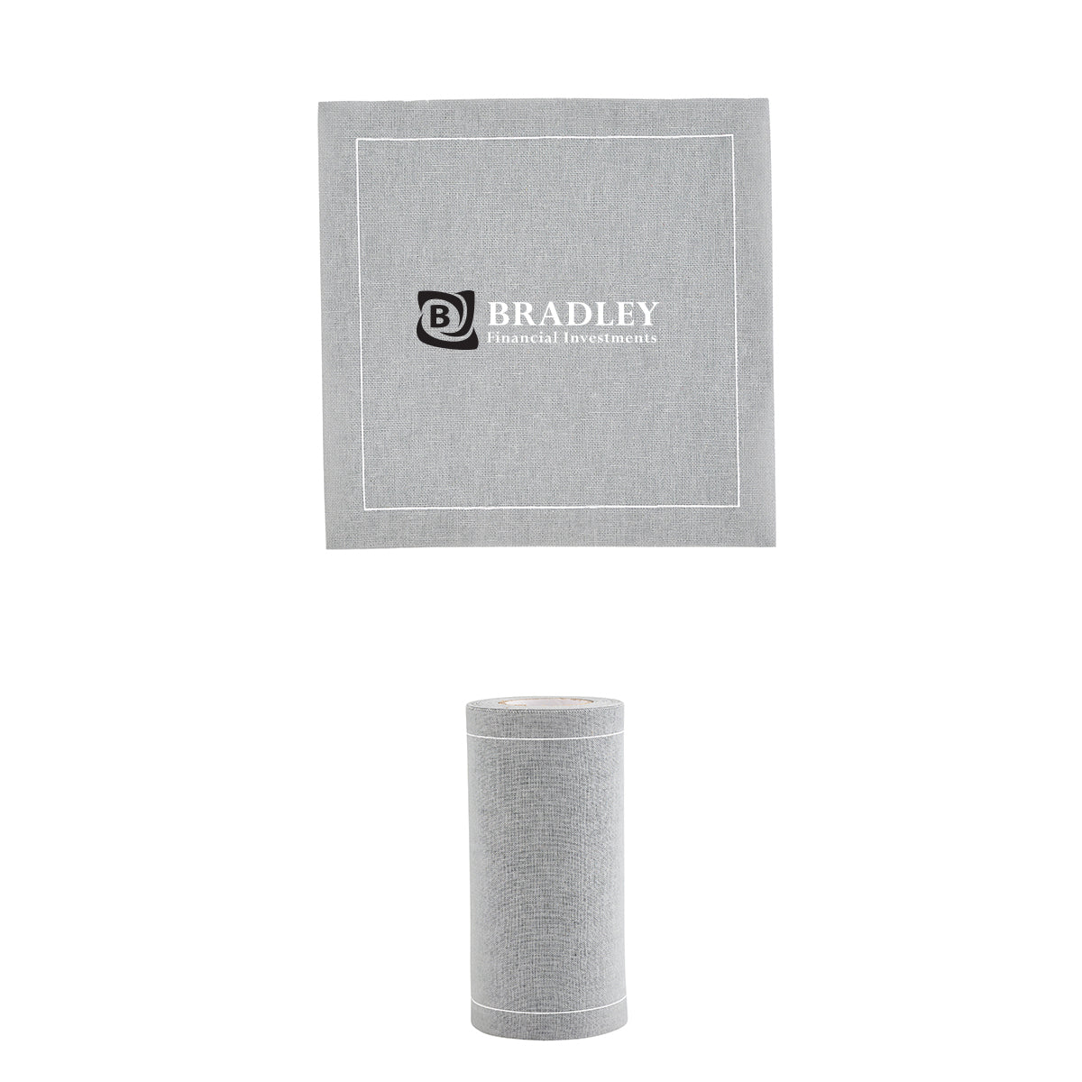 Table Theory Cocktail Napkins, Roll of Fifty - Light Gray - Colorbrite