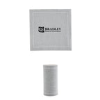 Table Theory Cocktail Napkins, Roll of Fifty - Light Gray - Pad Print
