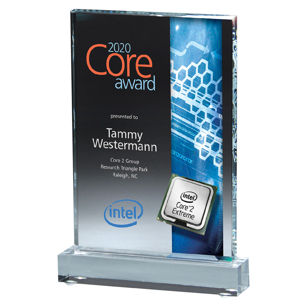 Tablet Award, Medium - Ribbon - Fullcolor