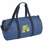 Tahoe Barrel Duffel Bag, 18 Inches Embroidery - Navy - Right Angle