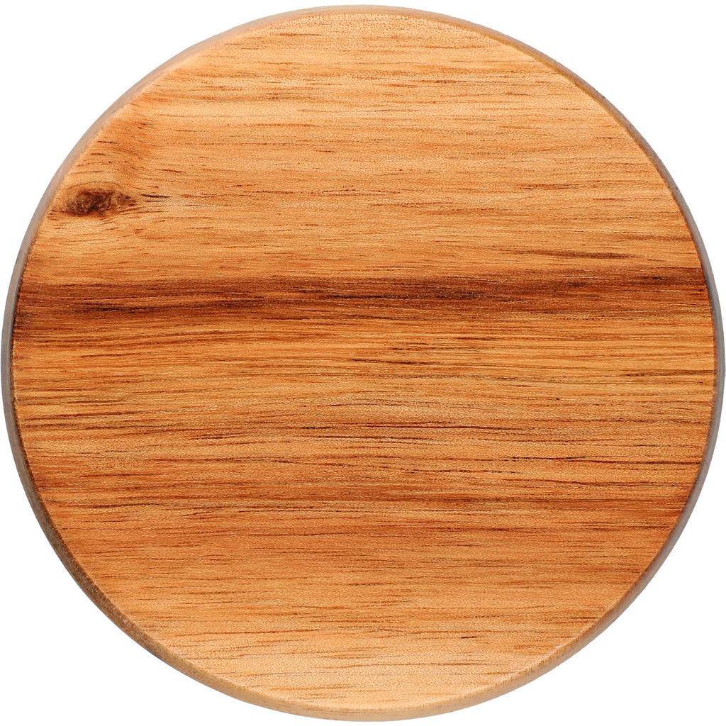 Tahoe Tea and Coffee Mug with Wood Lid, 16 oz - Black - Front 4