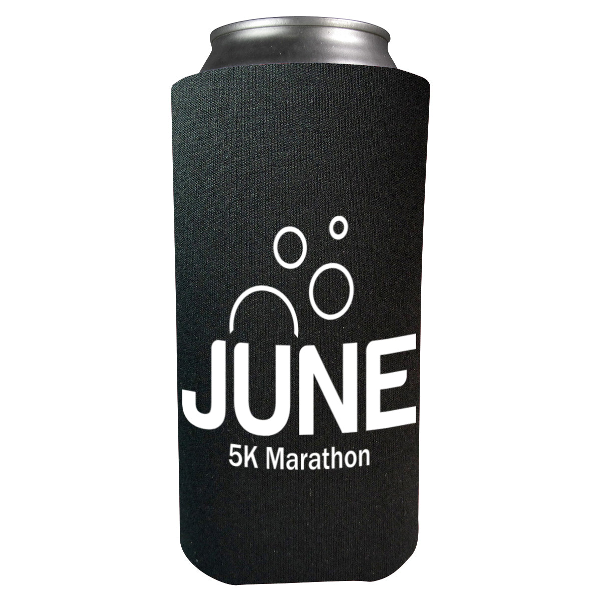 Tall Boy Coolie, 16 oz - Black - Silk Screen