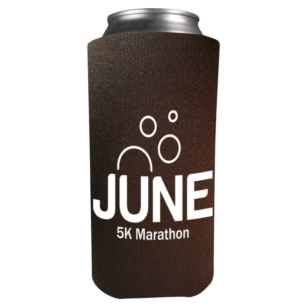 Tall Boy Coolie, 16 oz - Chocolate Brown - Silk Screen