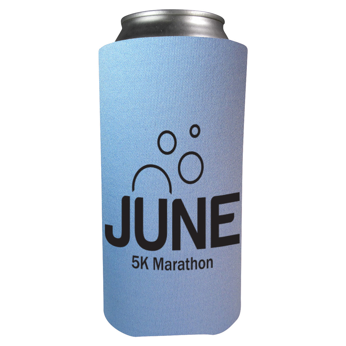 Tall Boy Coolie, 16 oz - Light Blue - Silk Screen