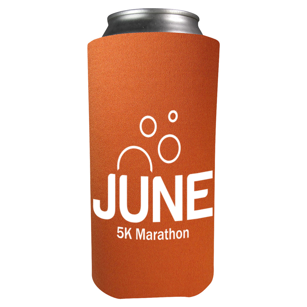 Tall Boy Coolie, 16 oz - Orange - Silk Screen