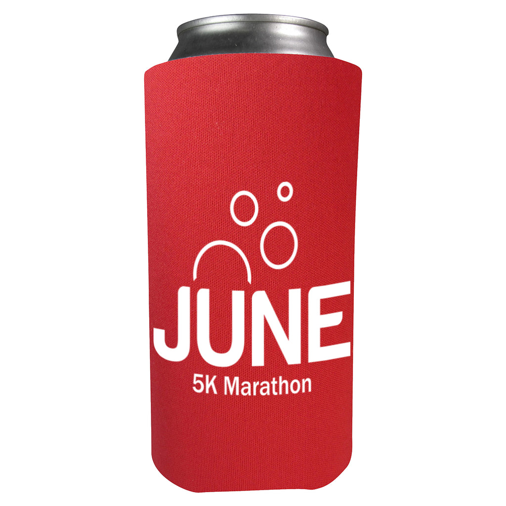 Tall Boy Coolie, 16 oz - Red - Silk Screen