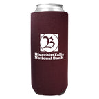 Tall Boy Coolie, 24 oz - Burgundy - Silk Screen