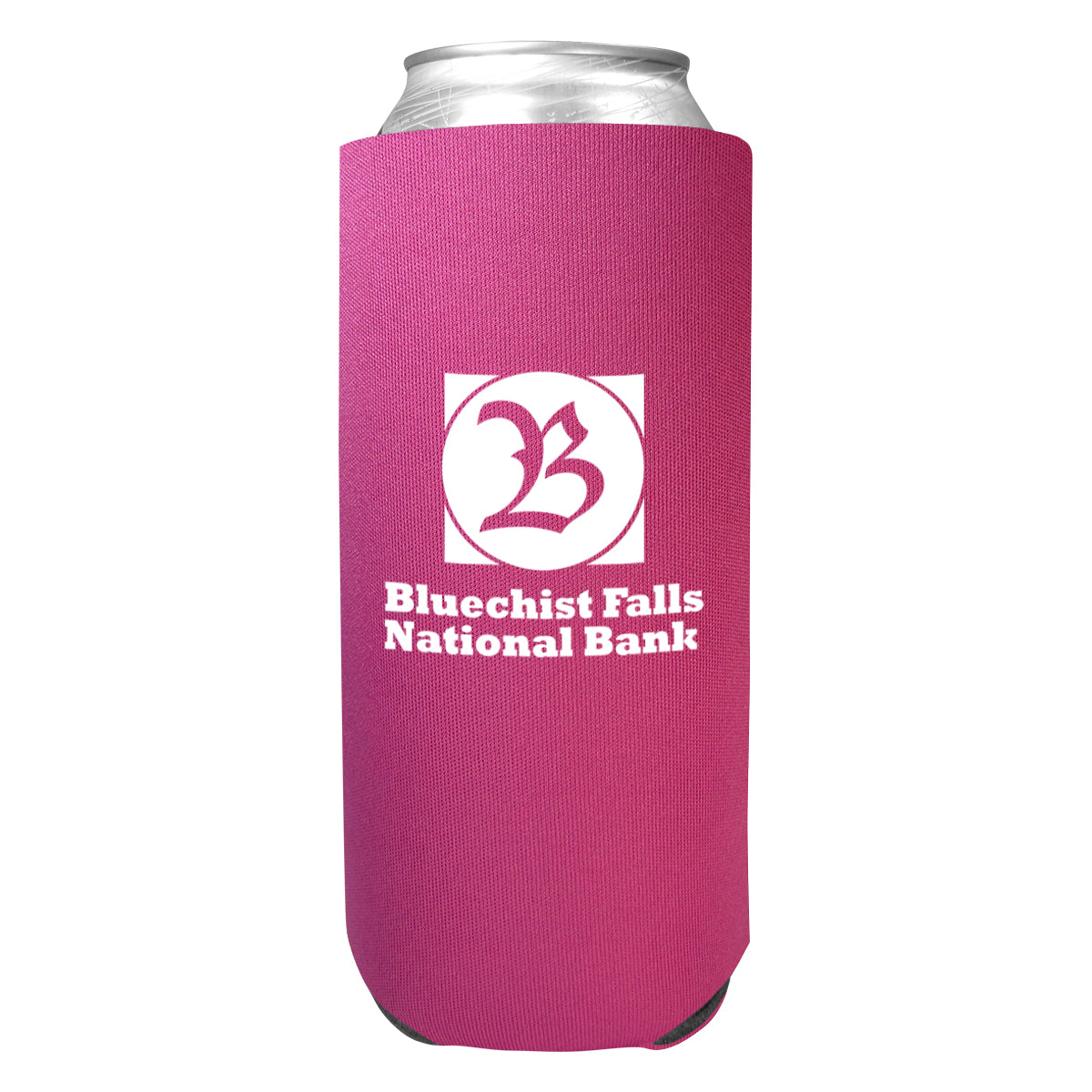 Tall Boy Coolie, 24 oz - Magenta - Silk Screen