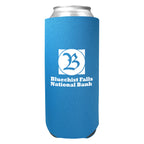 Tall Boy Coolie, 24 oz - Neon Blue - Silk Screen