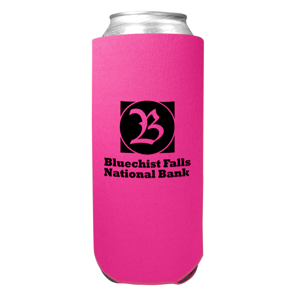 Tall Boy Coolie, 24 oz - Neon Pink - Silk Screen