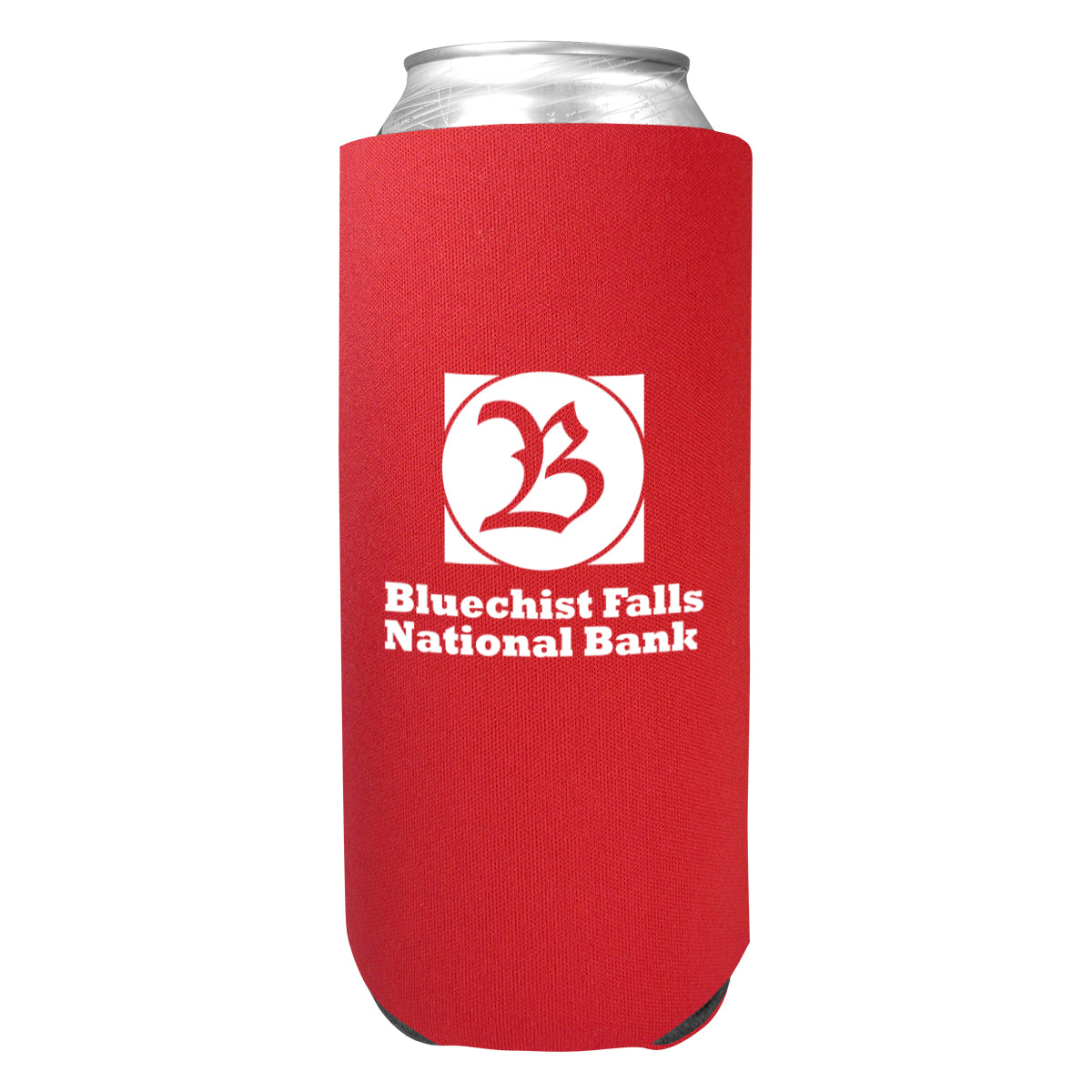 Tall Boy Coolie, 24 oz - Red - Silk Screen