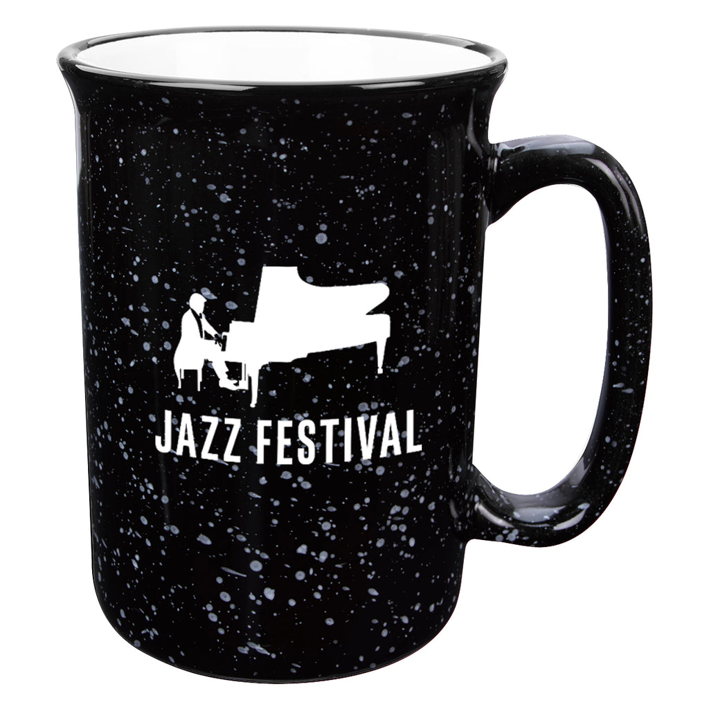 Tall Campfire Mug, 12 oz - Black - Ceramic