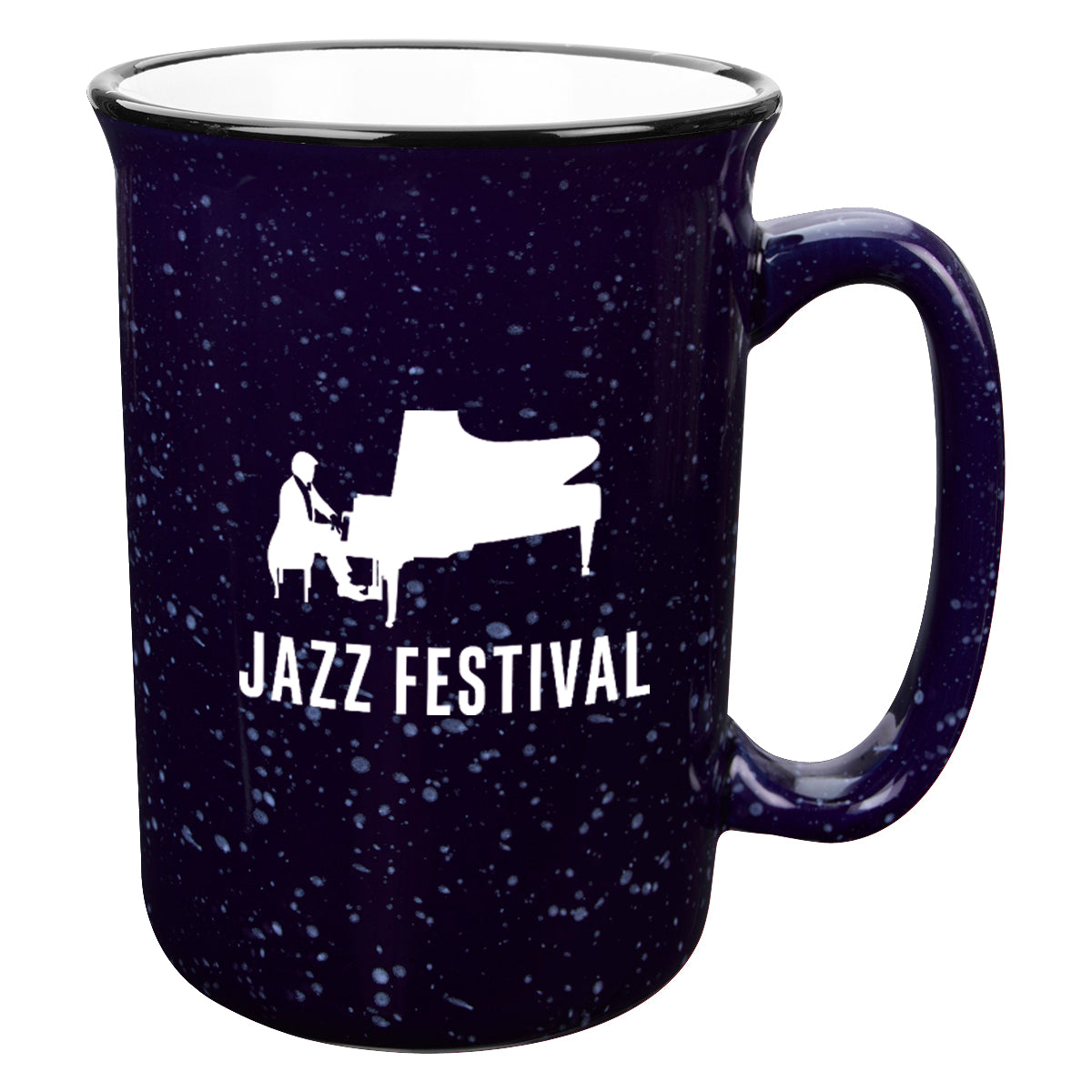 Tall Campfire Mug, 12 oz - Cobalt Blue - Ceramic