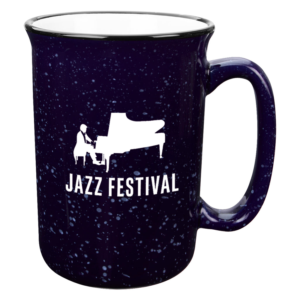Tall Campfire Mug, 12 oz - Cobalt Blue - Ceramic
