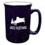 Tall Campfire Mug, 12 oz - Cobalt Blue - Ceramic