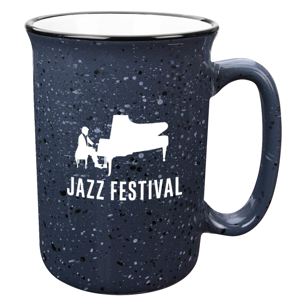 Tall Campfire Mug, 12 oz - Gray - Ceramic
