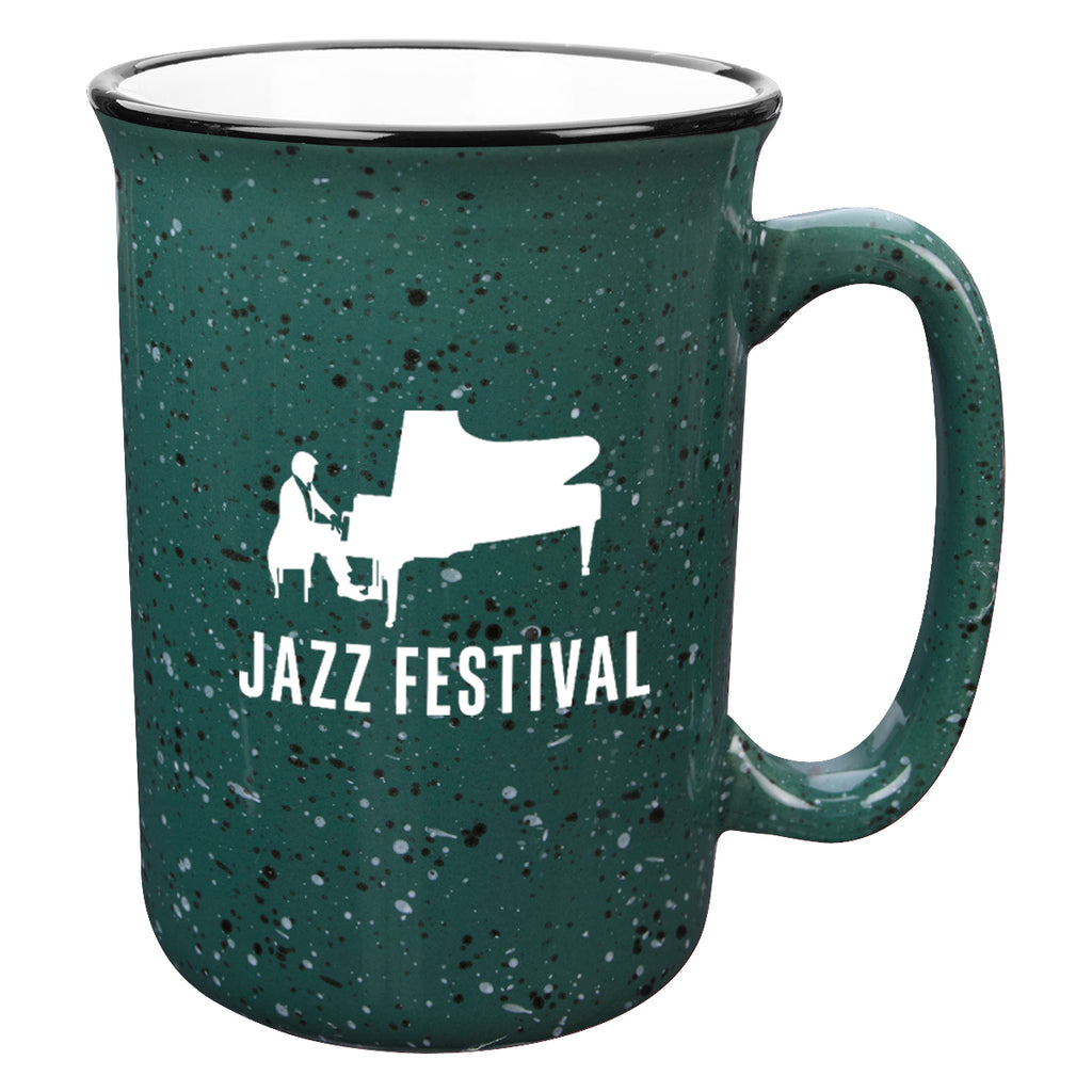 Tall Campfire Mug, 12 oz - Green - Ceramic